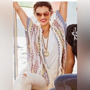 Cabi Love, Carol Collection Siesta Poncho Cardigan Boho